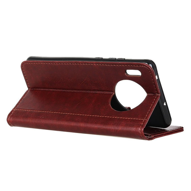 For Huawei Y9a Peas Crazy Horse Texture Horizontal Flip Leather Case with Holder & Card Slots & Wallet