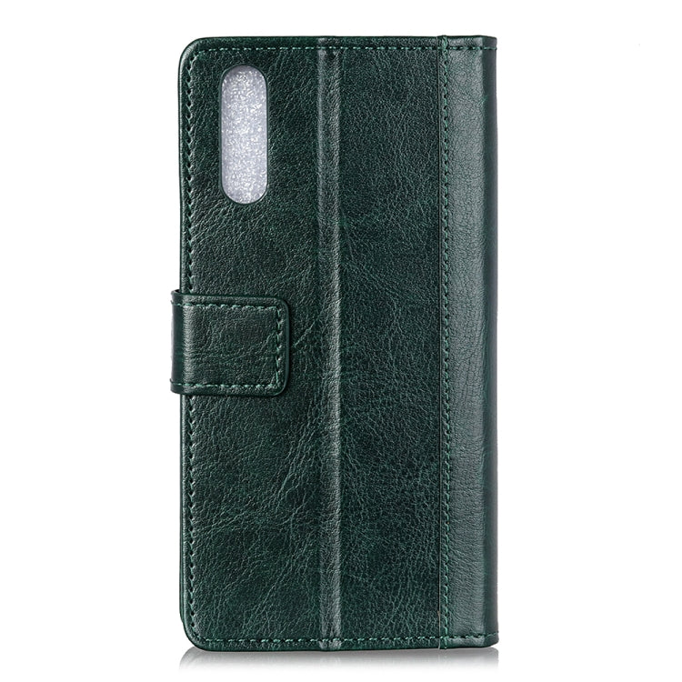 For Xiaomi Redmi 9A Peas Crazy Horse Texture Horizontal Flip Leather Case with Holder & Card Slots & Wallet