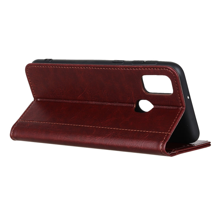 For Xiaomi Redmi 9C Peas Crazy Horse Texture Horizontal Flip Leather Case with Holder & Card Slots & Wallet