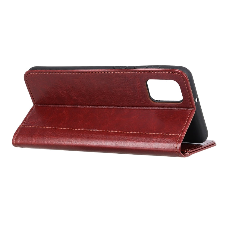For OnePlus 8T Peas Crazy Horse Texture Horizontal Flip Leather Case with Holder & Card Slots & Wallet