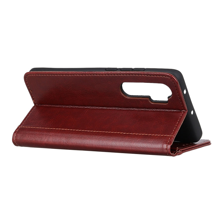 For OnePlus Nord Peas Crazy Horse Texture Horizontal Flip Leather Case with Holder & Card Slots & Wallet