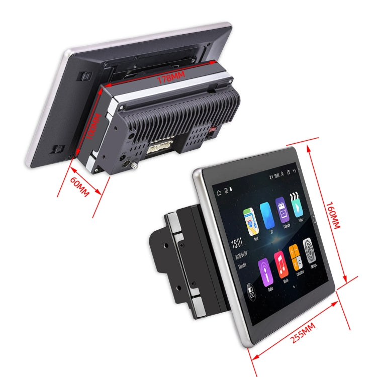 SX1 10.1 inch 90 Degree Rotation Android Navigation Car Player, 1GB+16GB