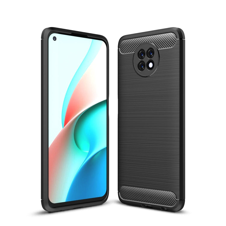 For Xiaomi Redmi Note9 5G Brushed Texture Carbon Fiber TPU Case