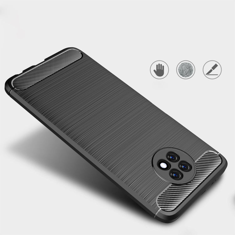 For Xiaomi Redmi Note9 5G Brushed Texture Carbon Fiber TPU Case