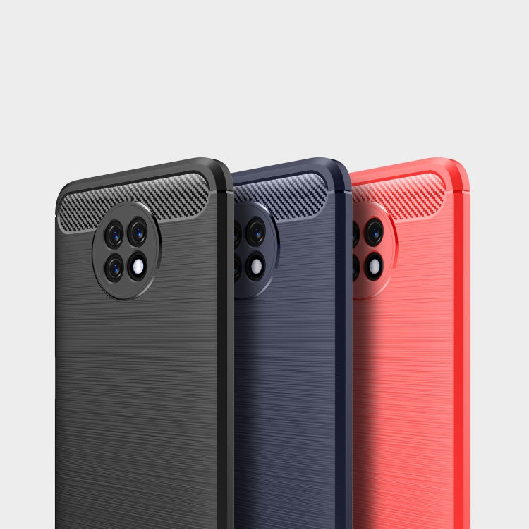 For Xiaomi Redmi Note9 5G Brushed Texture Carbon Fiber TPU Case