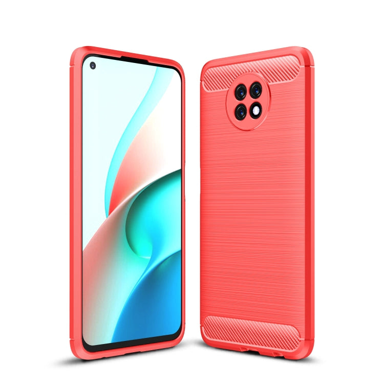 For Xiaomi Redmi Note9 5G Brushed Texture Carbon Fiber TPU Case