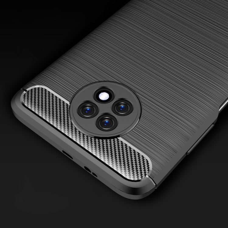 For Xiaomi Redmi Note9 5G Brushed Texture Carbon Fiber TPU Case