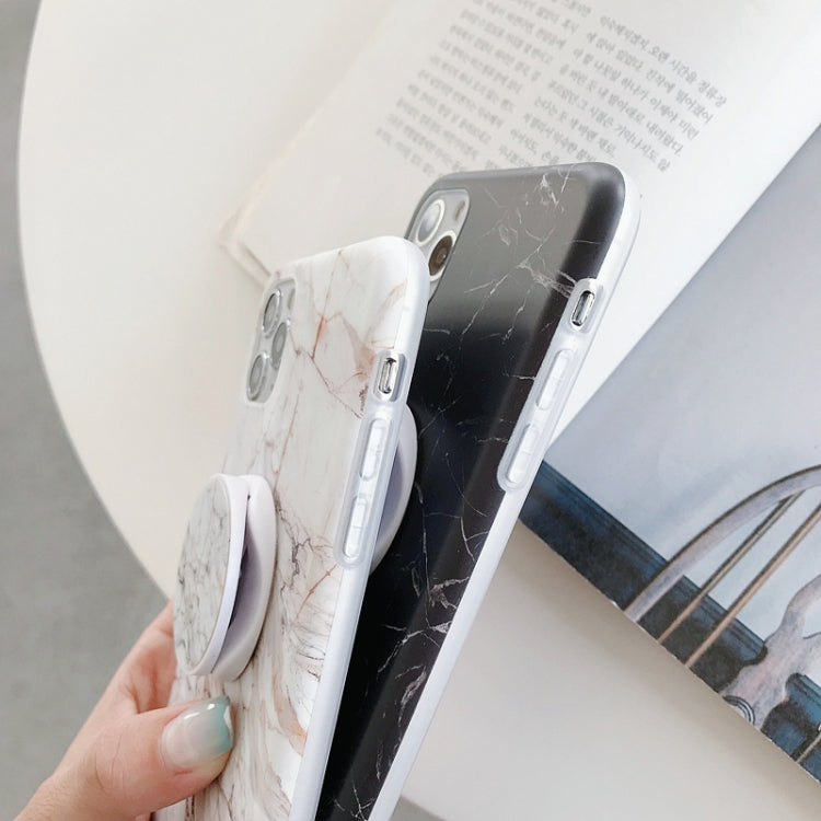 For iPhone 11 Pro Frosted IMD Series TPU Protective Case with Holder