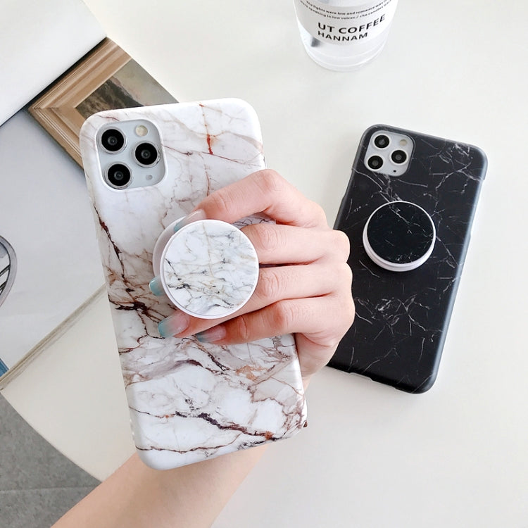 For iPhone 11 Frosted IMD Series TPU Protective Case with Holder