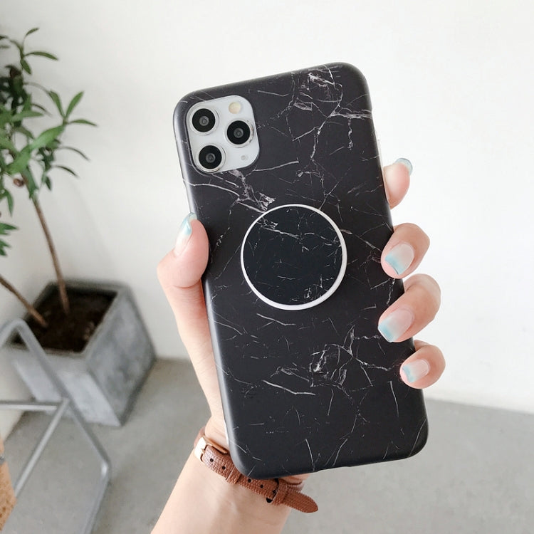 For iPhone 11 Pro Max Frosted IMD Series TPU Protective Case with Holder