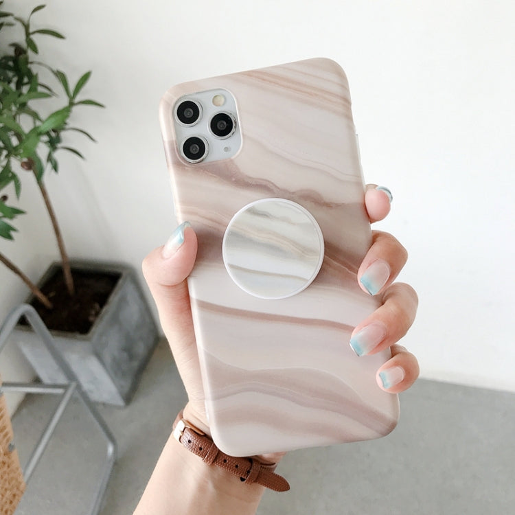 For iPhone 12 mini Frosted IMD Series TPU Protective Case with Holder