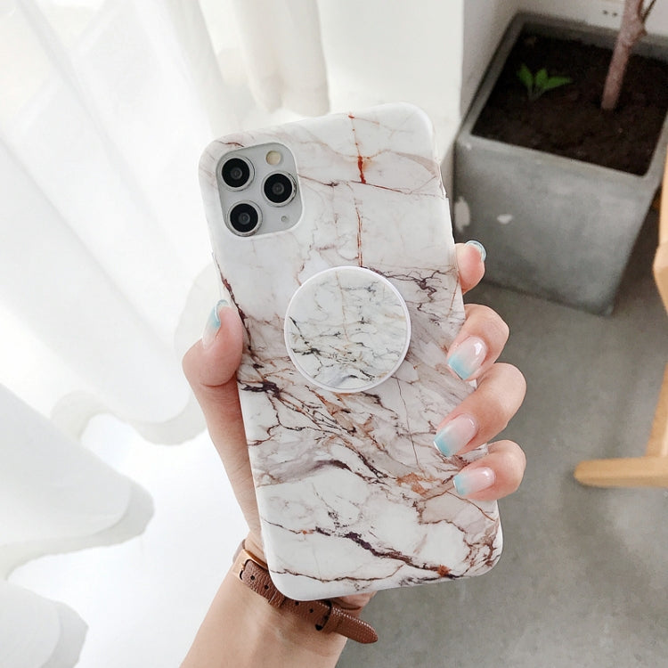 For iPhone 12 mini Frosted IMD Series TPU Protective Case with Holder