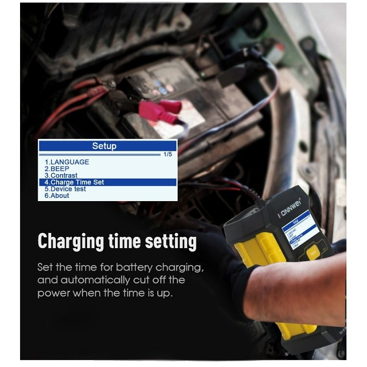 KONNWEI KW510 3 in 1 Car Battery Tester / Charger / Repairer, Support 8 Languages  - EU Plug