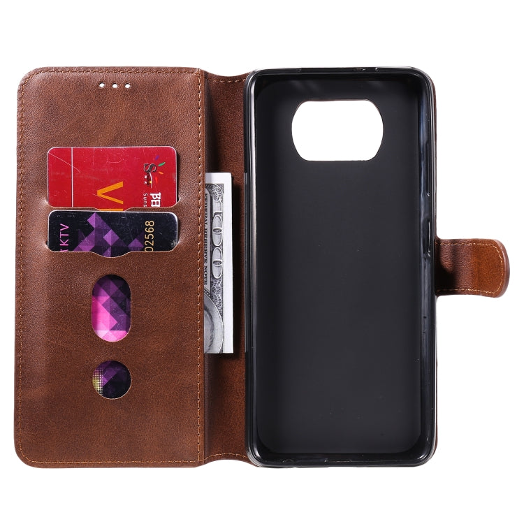 For Xiaomi Poco X3 NFC Classic Calf Texture PU + TPU Horizontal Flip Leather Case, with Holder & Card Slots & Wallet