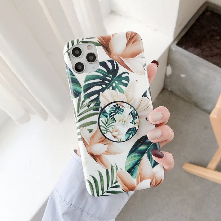 For iPhone 12 mini Double-sided Film IMD Shockproof TPU Protective Case with Holder