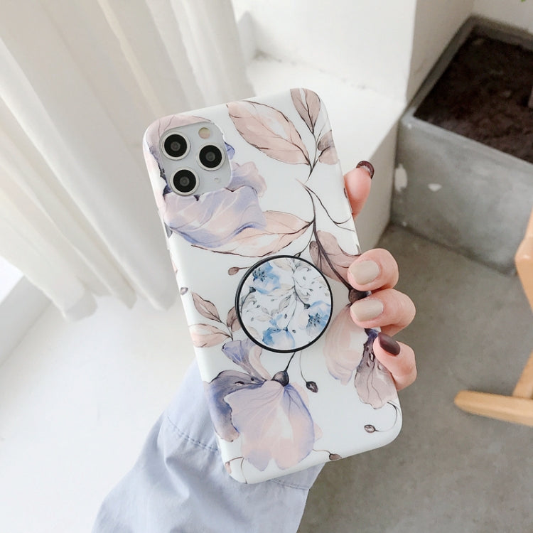 For iPhone 12 Pro Max Double-sided Film IMD Shockproof TPU Protective Case with Holder