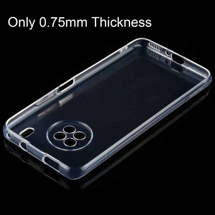 For Huawei Y9a 0.75mm Ultra-thin Transparent TPU Soft Protective Case