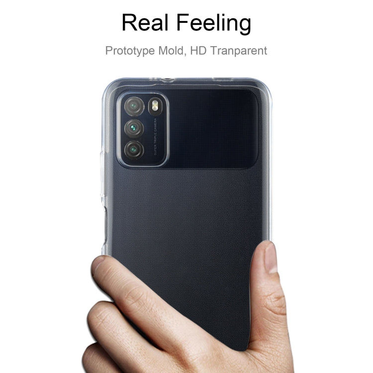 For Xiaomi Poco M3 0.75mm Ultra-thin Transparent TPU Soft Protective Case