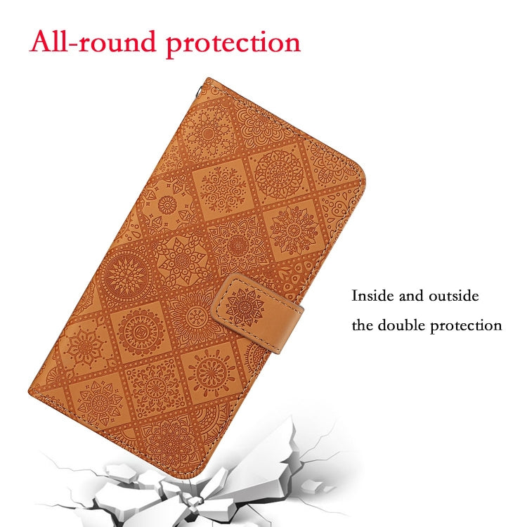 For Xiaomi Redmi 9 Ethnic Style Embossed Pattern Horizontal Flip Leather Case with Holder & Card Slots & Wallet & Lanyard