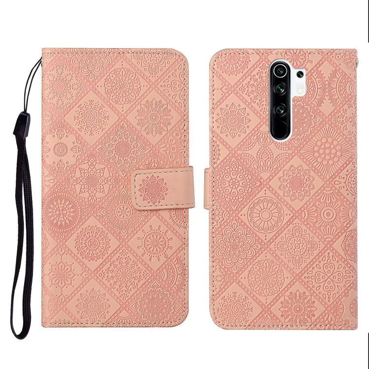 For Xiaomi Redmi 9 Ethnic Style Embossed Pattern Horizontal Flip Leather Case with Holder & Card Slots & Wallet & Lanyard