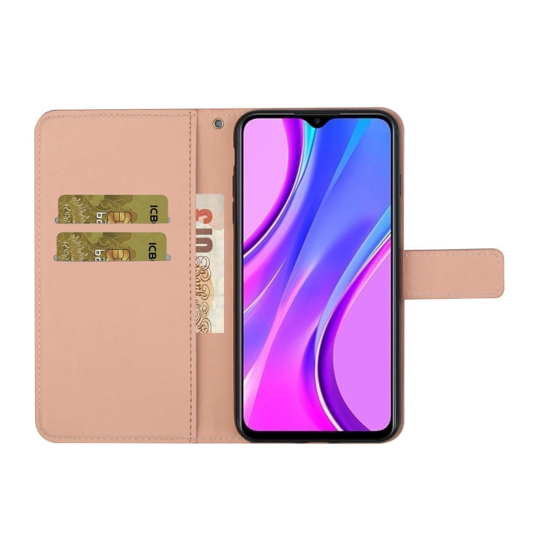 For Xiaomi Redmi 9 Ethnic Style Embossed Pattern Horizontal Flip Leather Case with Holder & Card Slots & Wallet & Lanyard