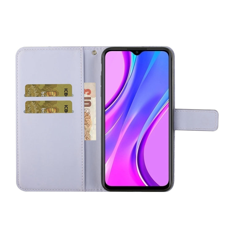 For Xiaomi Redmi 9 Ethnic Style Embossed Pattern Horizontal Flip Leather Case with Holder & Card Slots & Wallet & Lanyard