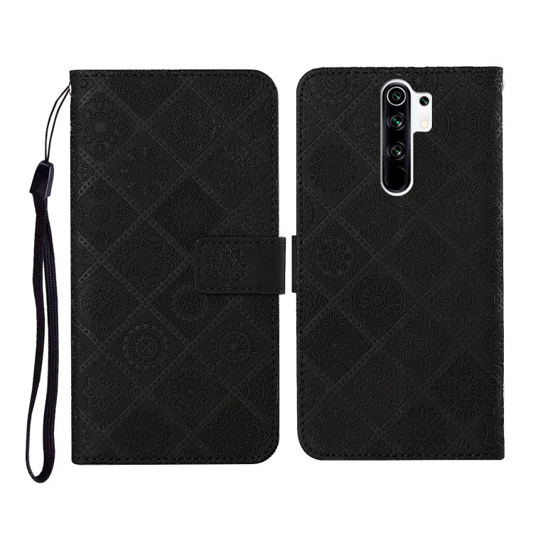 For Xiaomi Redmi 9 Ethnic Style Embossed Pattern Horizontal Flip Leather Case with Holder & Card Slots & Wallet & Lanyard