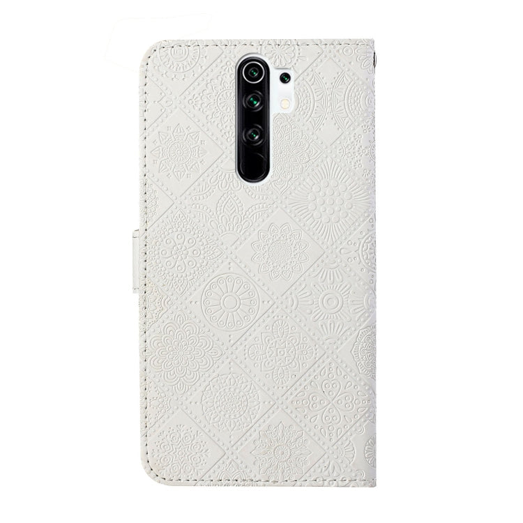 For Xiaomi Redmi 9 Ethnic Style Embossed Pattern Horizontal Flip Leather Case with Holder & Card Slots & Wallet & Lanyard