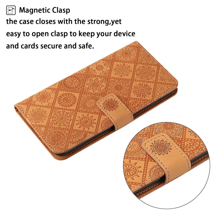 For Xiaomi Redmi 9A Ethnic Style Embossed Pattern Horizontal Flip Leather Case with Holder & Card Slots & Wallet & Lanyard