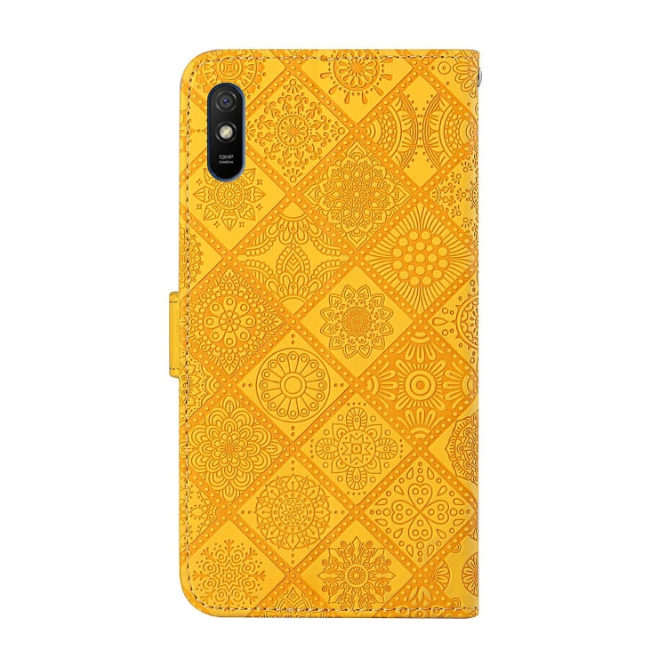 For Xiaomi Redmi 9A Ethnic Style Embossed Pattern Horizontal Flip Leather Case with Holder & Card Slots & Wallet & Lanyard