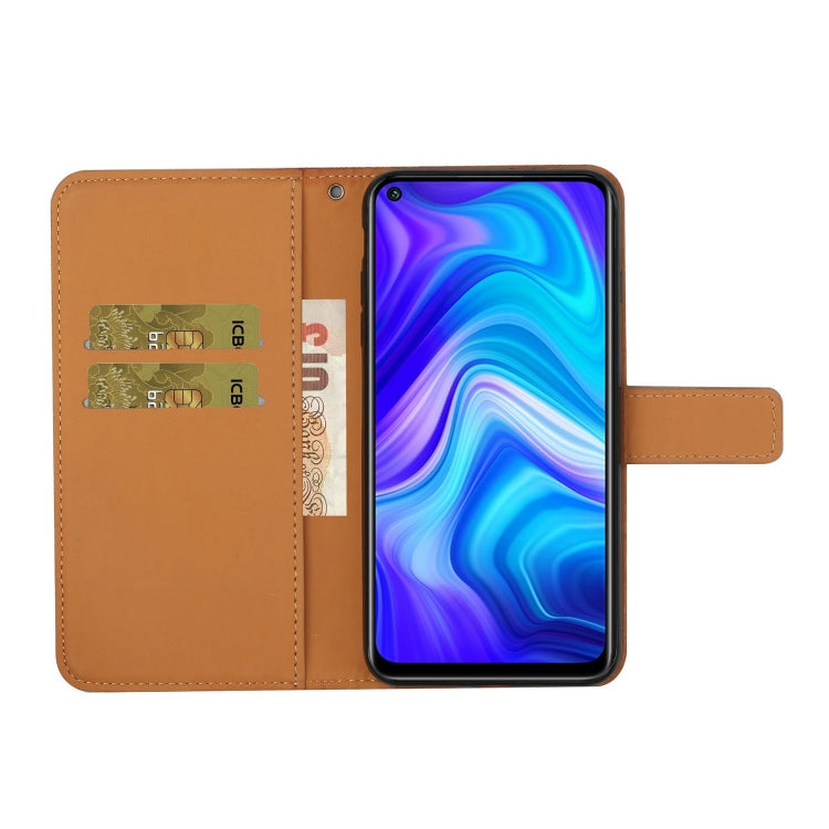 For Xiaomi Redmi Note 9 Ethnic Style Embossed Pattern Horizontal Flip Leather Case with Holder & Card Slots & Wallet & Lanyard