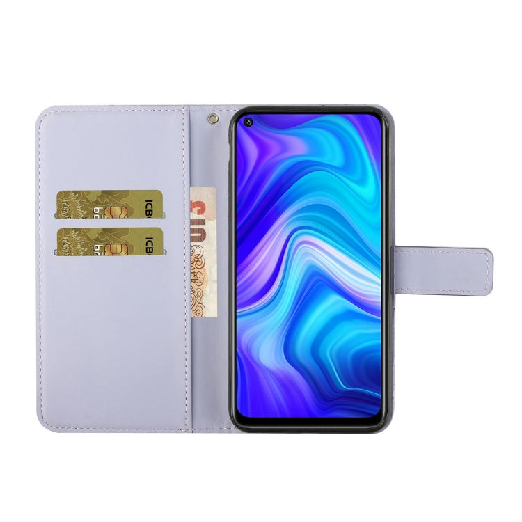 For Xiaomi Redmi Note 9 Ethnic Style Embossed Pattern Horizontal Flip Leather Case with Holder & Card Slots & Wallet & Lanyard