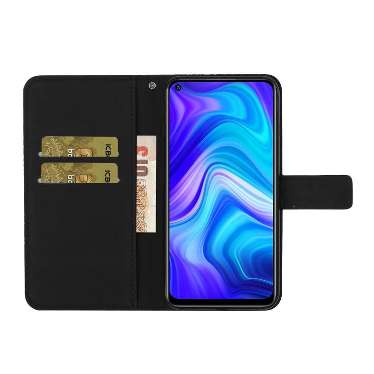 For Xiaomi Redmi Note 9 Ethnic Style Embossed Pattern Horizontal Flip Leather Case with Holder & Card Slots & Wallet & Lanyard