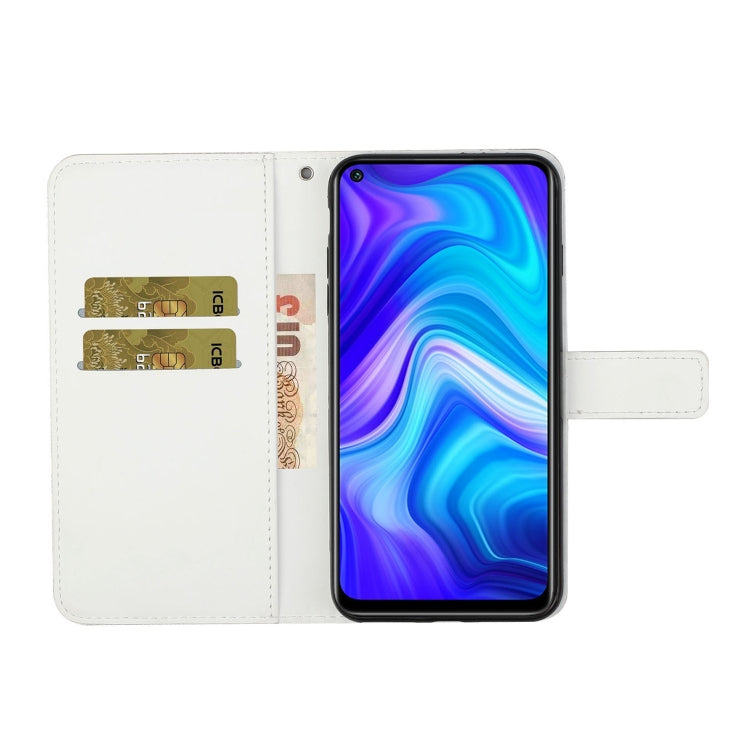 For Xiaomi Redmi Note 9 Ethnic Style Embossed Pattern Horizontal Flip Leather Case with Holder & Card Slots & Wallet & Lanyard