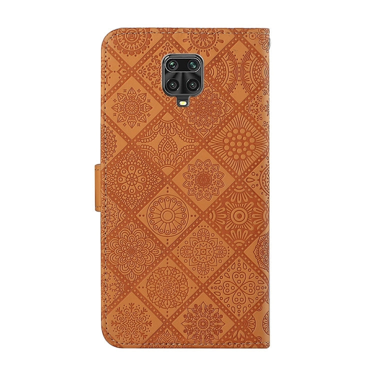 For Xiaomi Redmi Note 9 Pro Ethnic Style Embossed Pattern Horizontal Flip Leather Case with Holder & Card Slots & Wallet & Lanyard