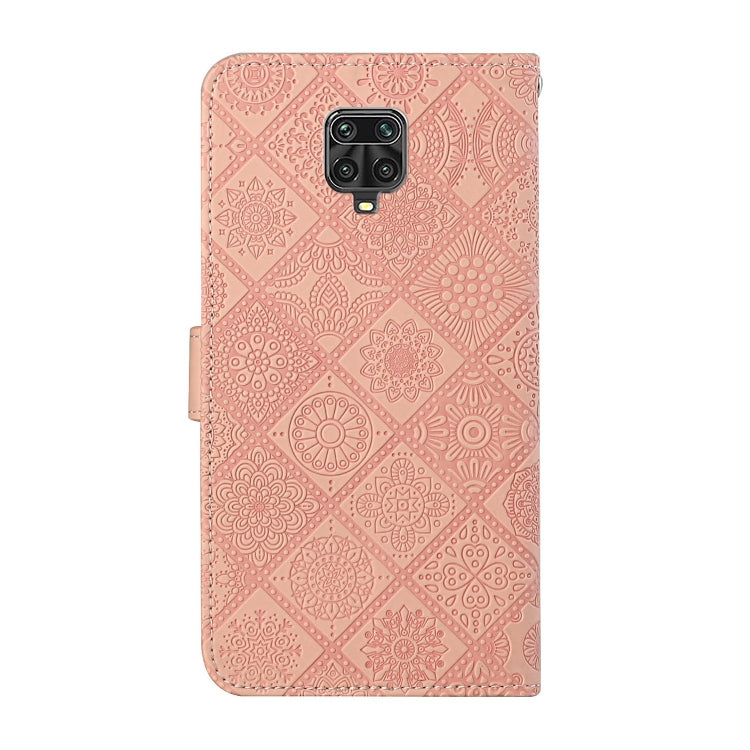 For Xiaomi Redmi Note 9 Pro Ethnic Style Embossed Pattern Horizontal Flip Leather Case with Holder & Card Slots & Wallet & Lanyard