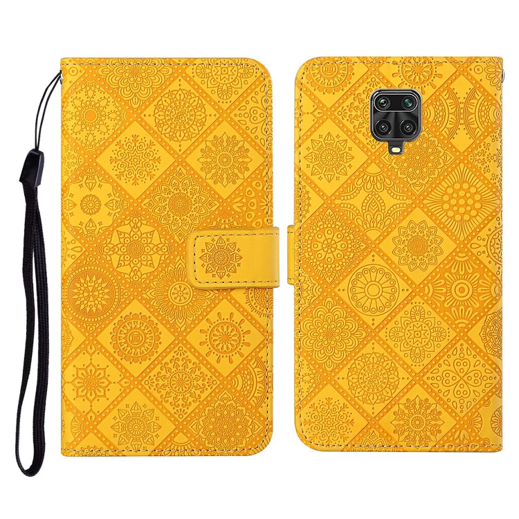 For Xiaomi Redmi Note 9 Pro Ethnic Style Embossed Pattern Horizontal Flip Leather Case with Holder & Card Slots & Wallet & Lanyard