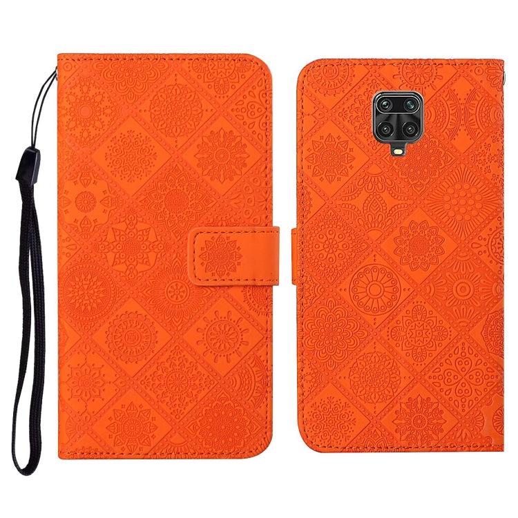 For Xiaomi Redmi Note 9 Pro Ethnic Style Embossed Pattern Horizontal Flip Leather Case with Holder & Card Slots & Wallet & Lanyard