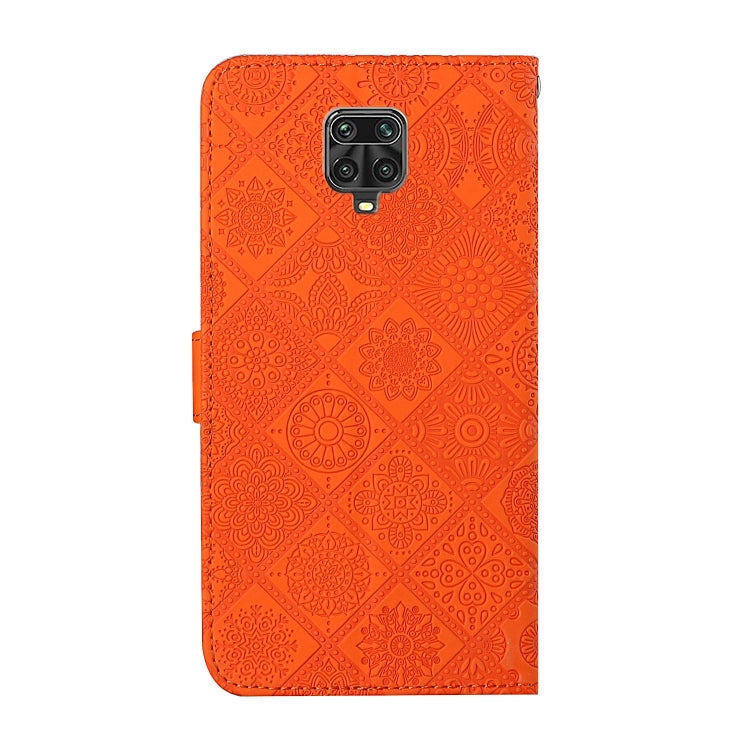 For Xiaomi Redmi Note 9 Pro Ethnic Style Embossed Pattern Horizontal Flip Leather Case with Holder & Card Slots & Wallet & Lanyard