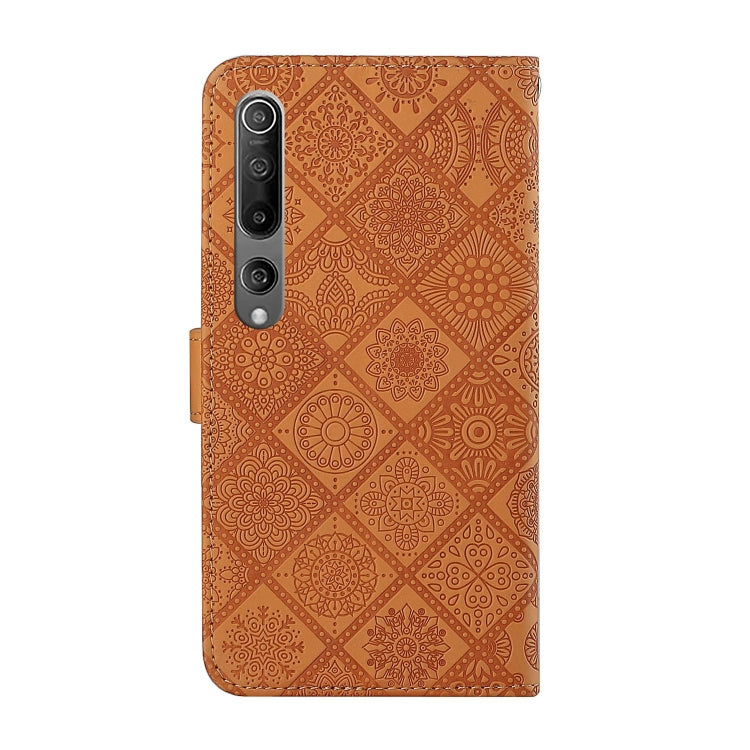 For Xiaomi Mi 10 5G Ethnic Style Embossed Pattern Horizontal Flip Leather Case with Holder & Card Slots & Wallet & Lanyard