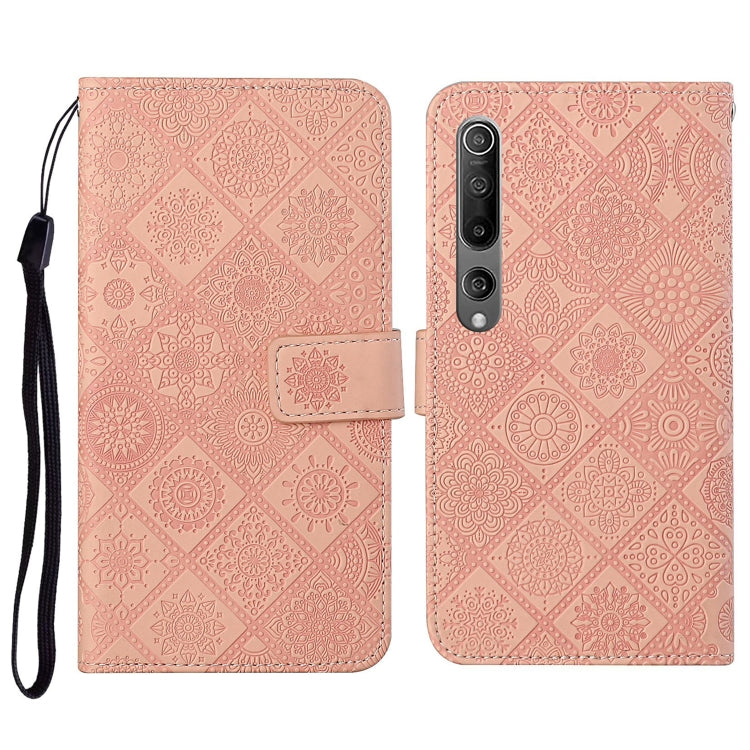 For Xiaomi Mi 10 5G Ethnic Style Embossed Pattern Horizontal Flip Leather Case with Holder & Card Slots & Wallet & Lanyard