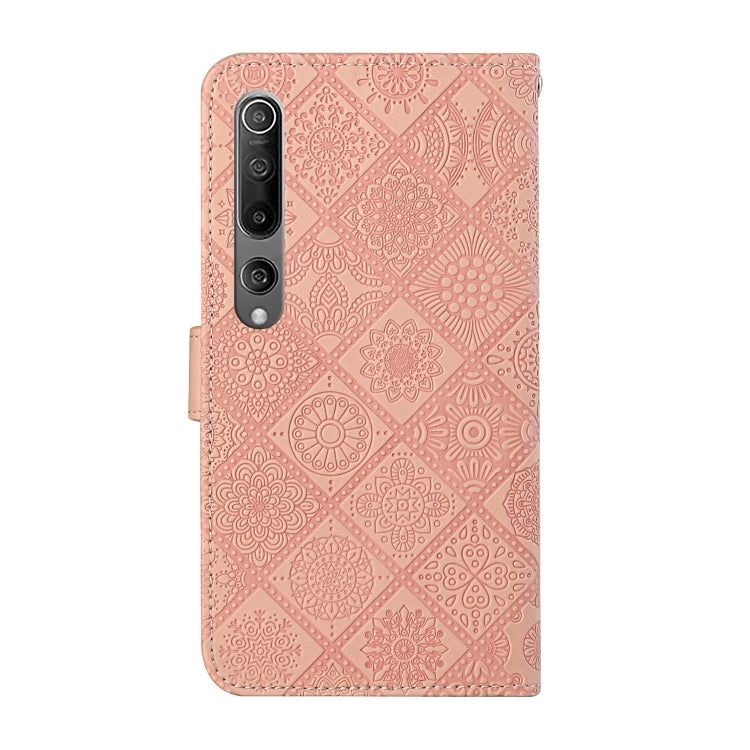 For Xiaomi Mi 10 5G Ethnic Style Embossed Pattern Horizontal Flip Leather Case with Holder & Card Slots & Wallet & Lanyard