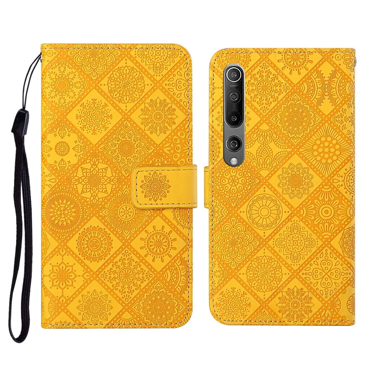 For Xiaomi Mi 10 5G Ethnic Style Embossed Pattern Horizontal Flip Leather Case with Holder & Card Slots & Wallet & Lanyard