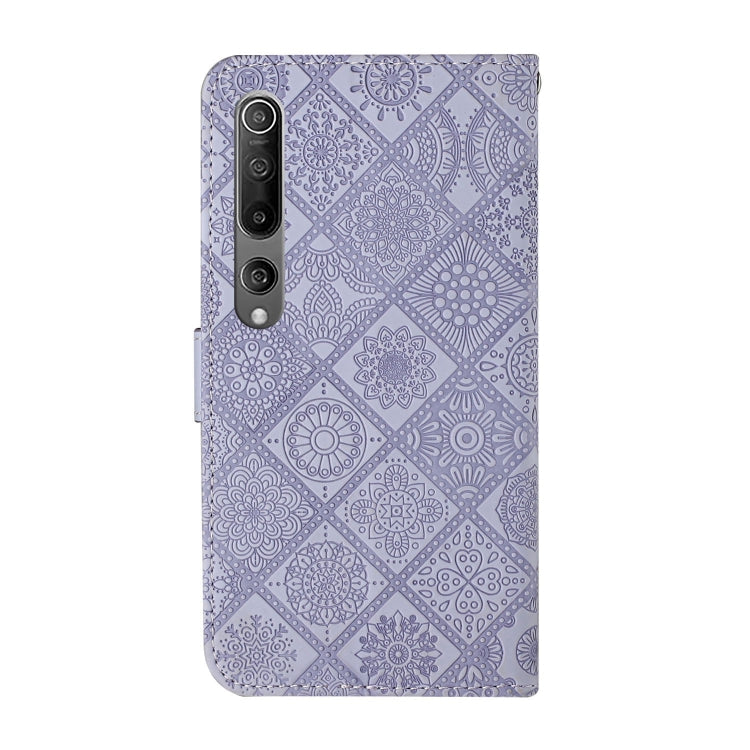 For Xiaomi Mi 10 5G Ethnic Style Embossed Pattern Horizontal Flip Leather Case with Holder & Card Slots & Wallet & Lanyard