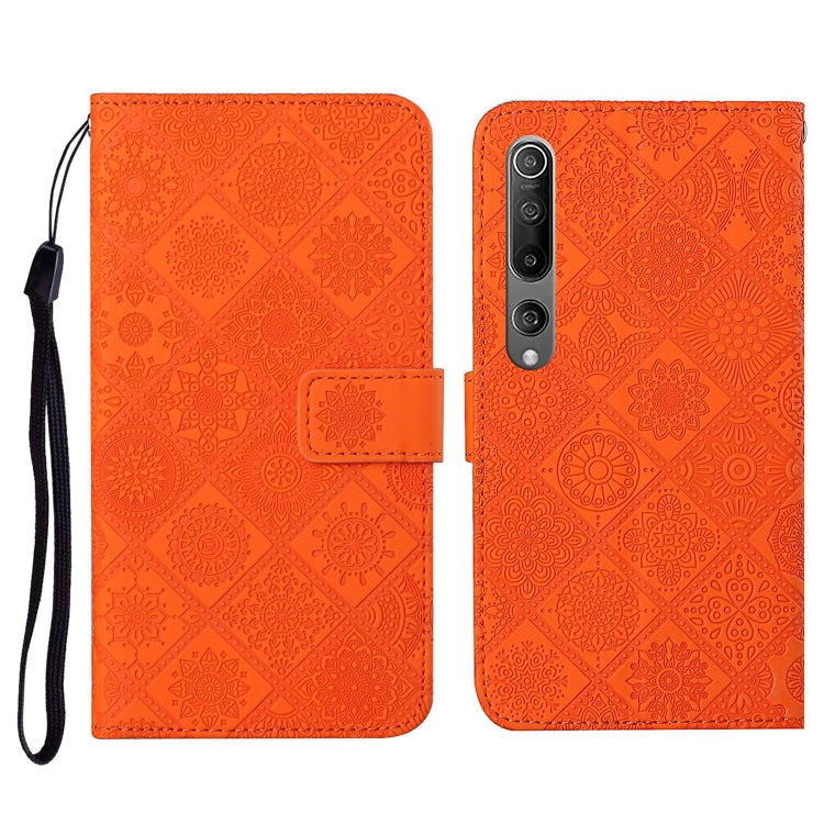 For Xiaomi Mi 10 5G Ethnic Style Embossed Pattern Horizontal Flip Leather Case with Holder & Card Slots & Wallet & Lanyard