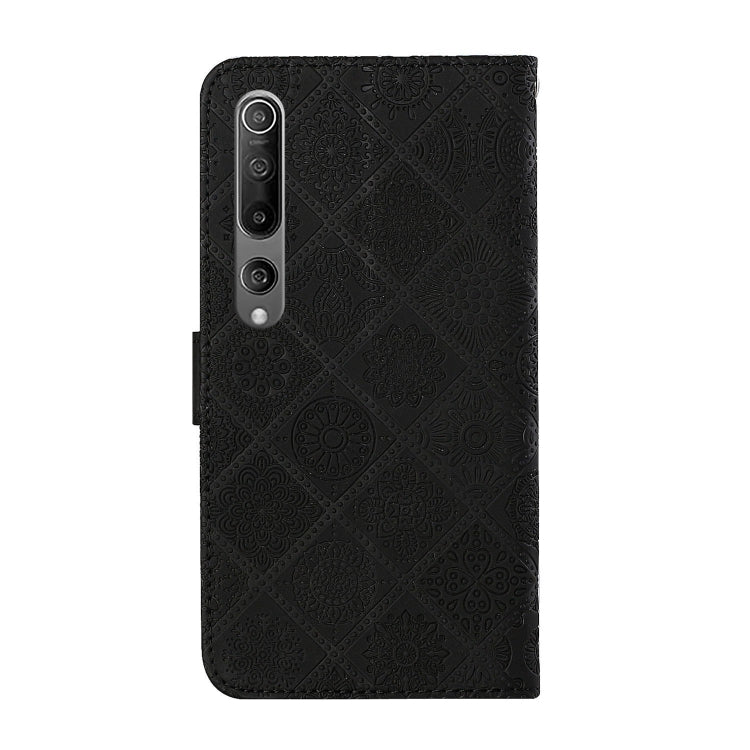 For Xiaomi Mi 10 5G Ethnic Style Embossed Pattern Horizontal Flip Leather Case with Holder & Card Slots & Wallet & Lanyard