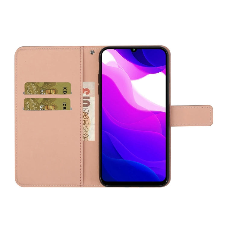 For Xiaomi Mi 10 Lite 5G Ethnic Style Embossed Pattern Horizontal Flip Leather Case with Holder & Card Slots & Wallet & Lanyard