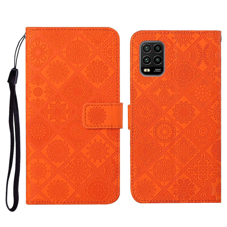 For Xiaomi Mi 10 Lite 5G Ethnic Style Embossed Pattern Horizontal Flip Leather Case with Holder & Card Slots & Wallet & Lanyard