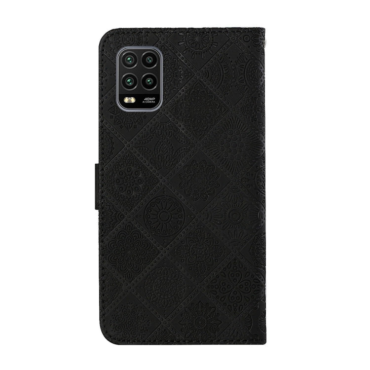 For Xiaomi Mi 10 Lite 5G Ethnic Style Embossed Pattern Horizontal Flip Leather Case with Holder & Card Slots & Wallet & Lanyard