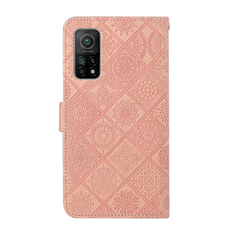 For Xiaomi Mi 10T 5G Ethnic Style Embossed Pattern Horizontal Flip Leather Case with Holder & Card Slots & Wallet & Lanyard